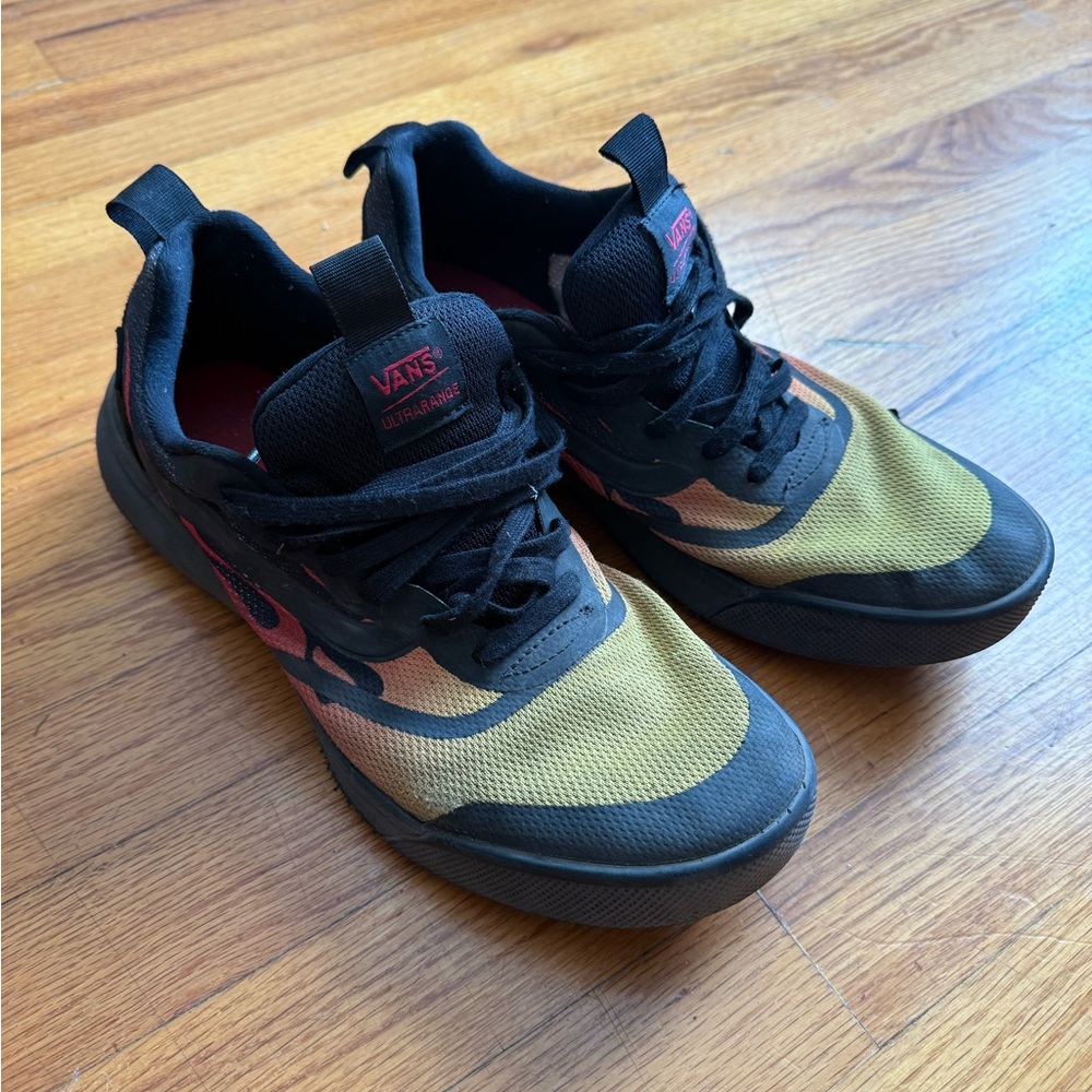 Vans Yellow and Black Sneakers